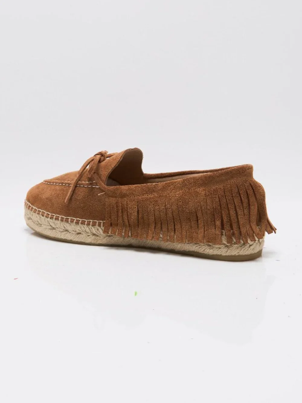 FREE PEOPLE Faraway Fringe Espadrilles / Tan Suede